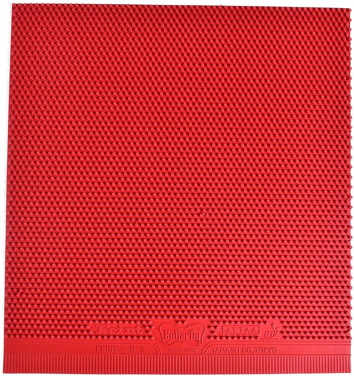 Butterfly Feint OX Table Tennis Rubber: Close-up of Entire sheet of rubber